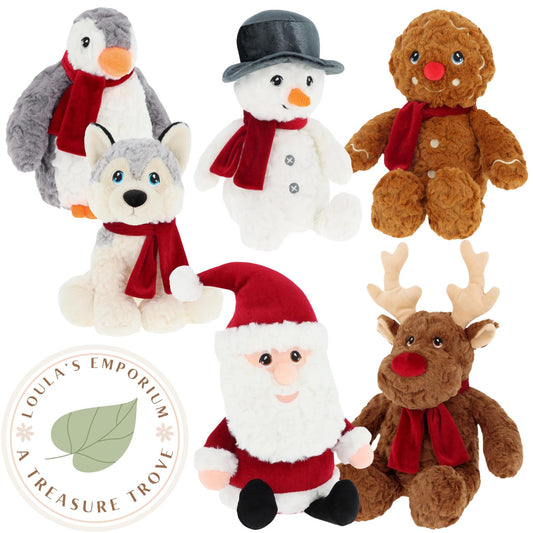 Keeleco Christmas Plush Soft Toys - Assorted Range By Keel Toys - Suitable From Birth