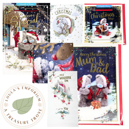 Me To You Christmas Cards - Various Designs & Family Members - Some Have A 3D Keepsake Plaque