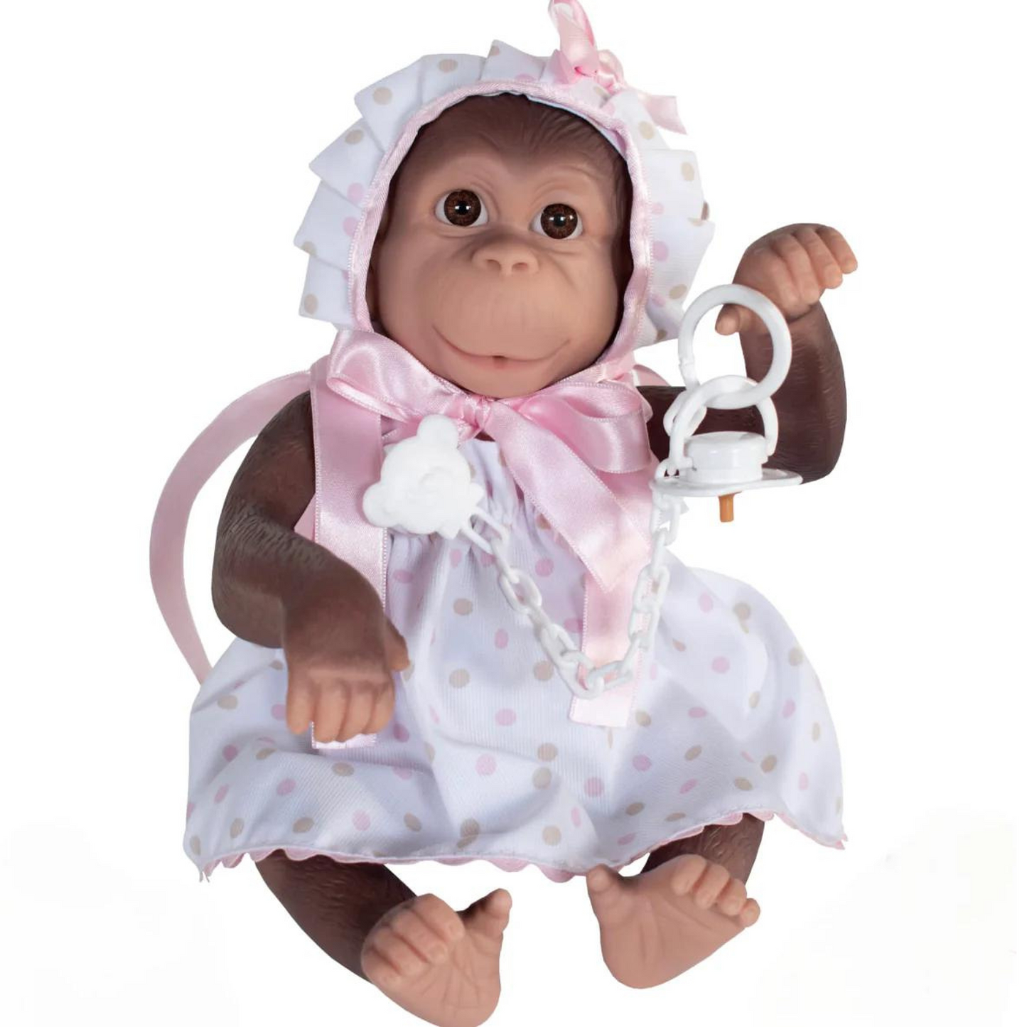 Reborn Monkey Pink Spotty Dress