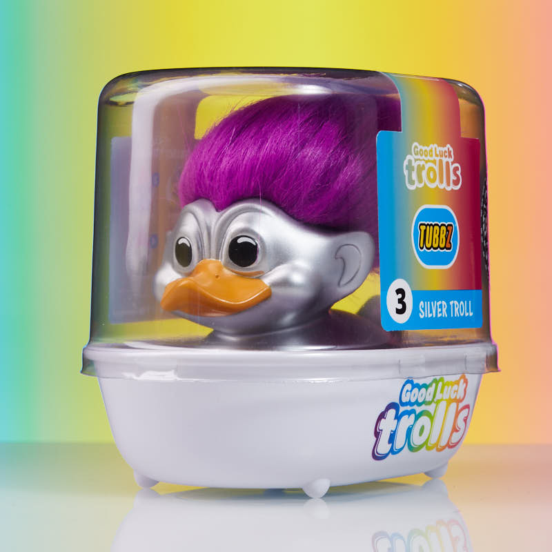 Tubbz Silver Troll In Bathtub