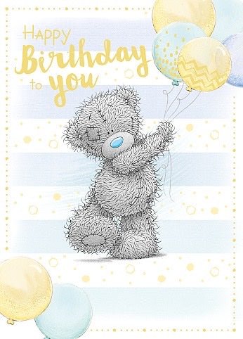 Me To You Blue Birthday Card - Loula’s Little Nursery