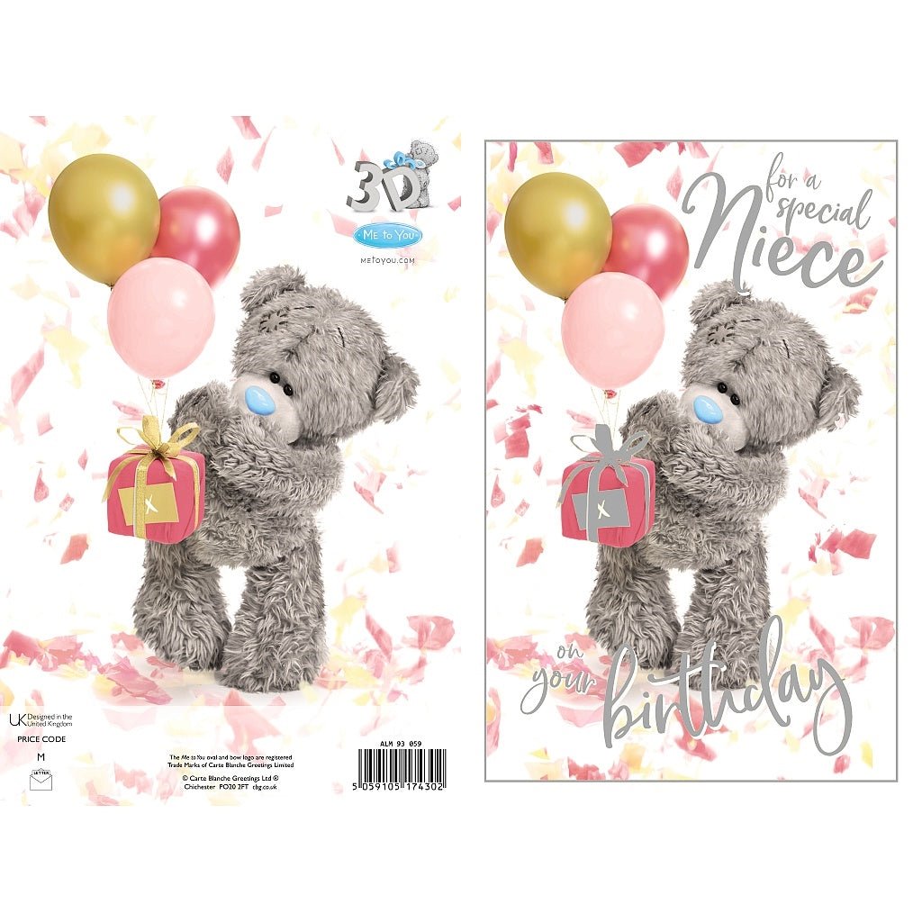 Me To You Niece Birthday Card - Loula’s Little Nursery