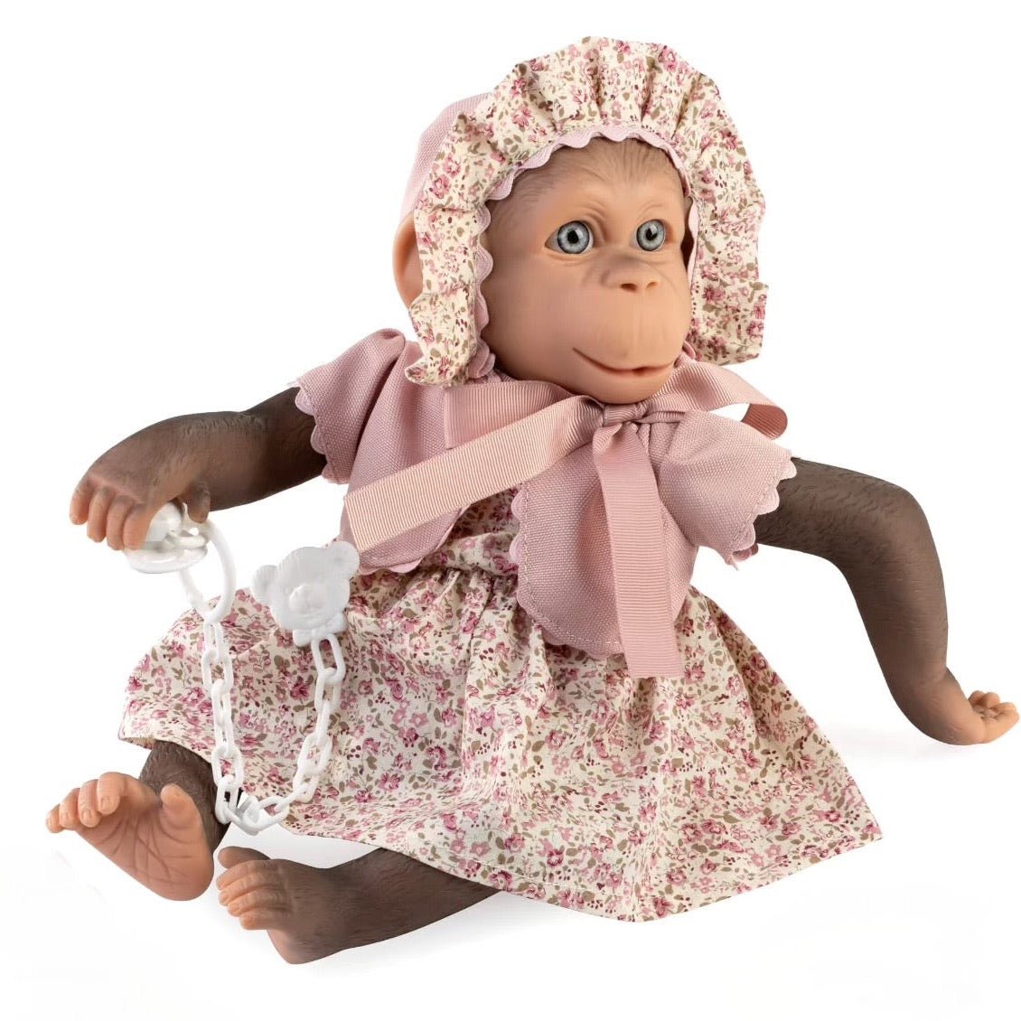 Reborn Monkey Luxury Floral Dress - Loula’s Little Nursery